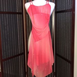 Girls sparkly sheer dress